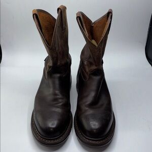 Rocky Men’s Size 10.5M Brown Leather Oil Resistant Soles Pull On Workboots